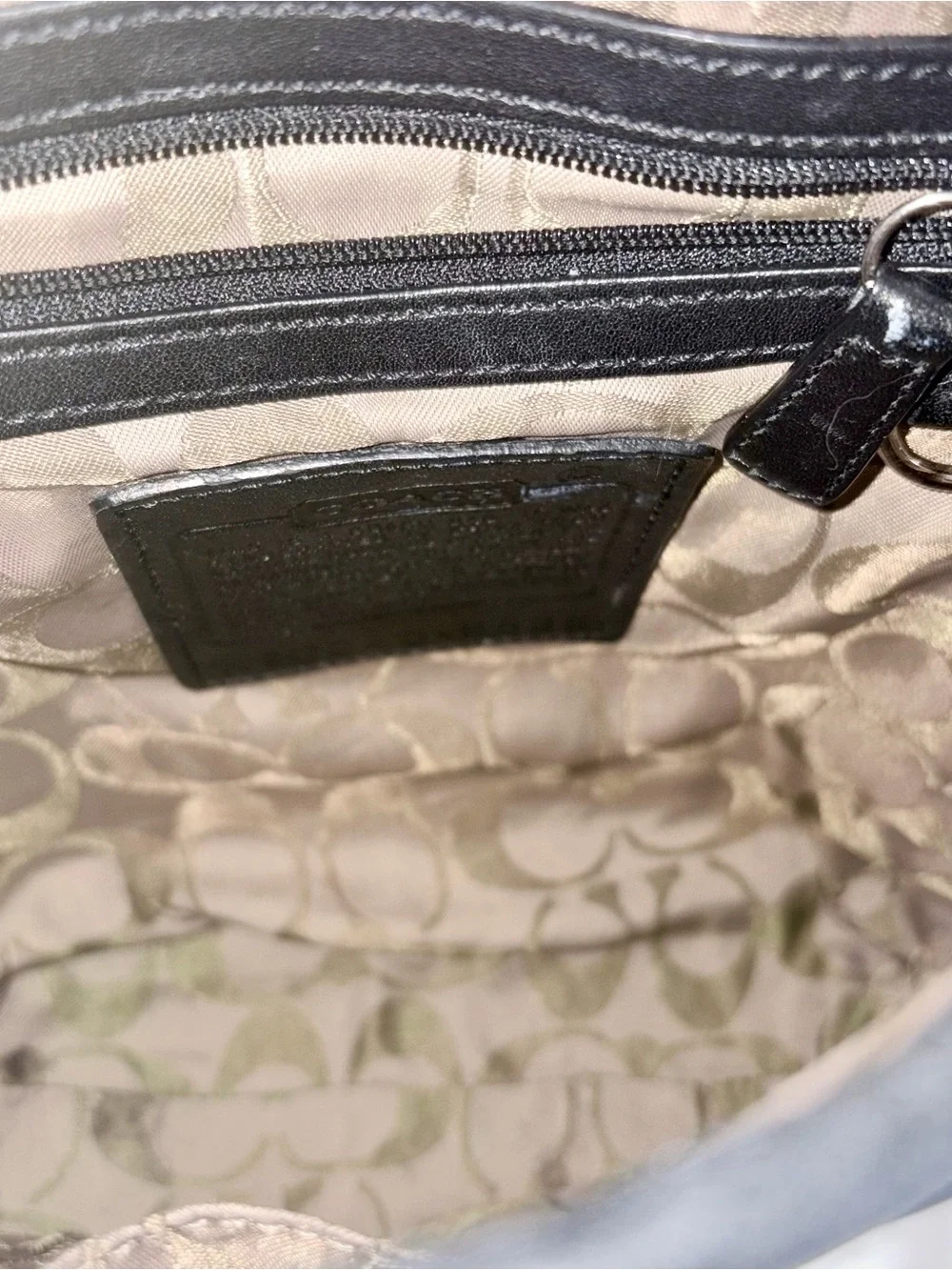 COACH Authentic Vintage Legacy Saddle Studio Flap Crossbody Bag Black 9335